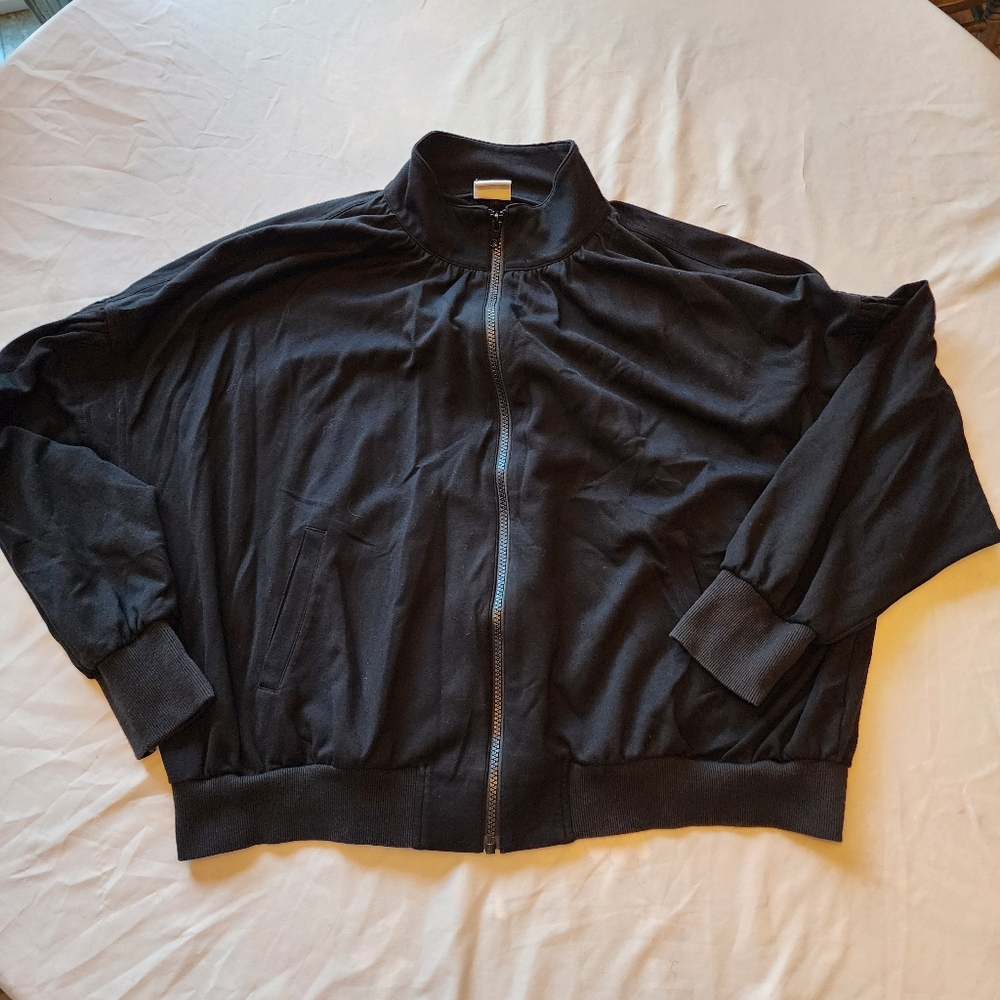 Black CABI Chance Bomber Jacket Size XL Style 3731